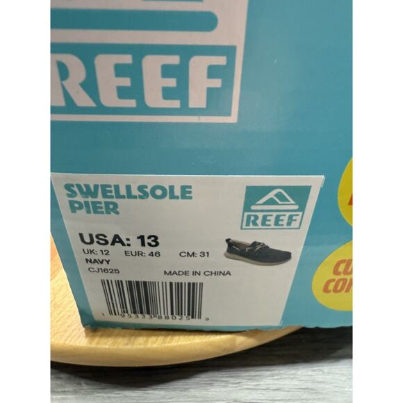 Reef Mens Swellsole Pier Navy CJ1625 Casual Slip On Boat Shoes Men’s 13 - Picture 9 of 9